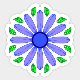 Face Mask Flower 28 Sticker